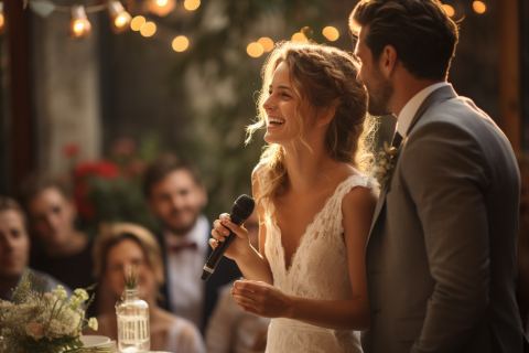 Straatman bride giving a speech to groom outdoor Italy sunset l fe3b16ee 4d57 4831 909e 81d6a3e4052a