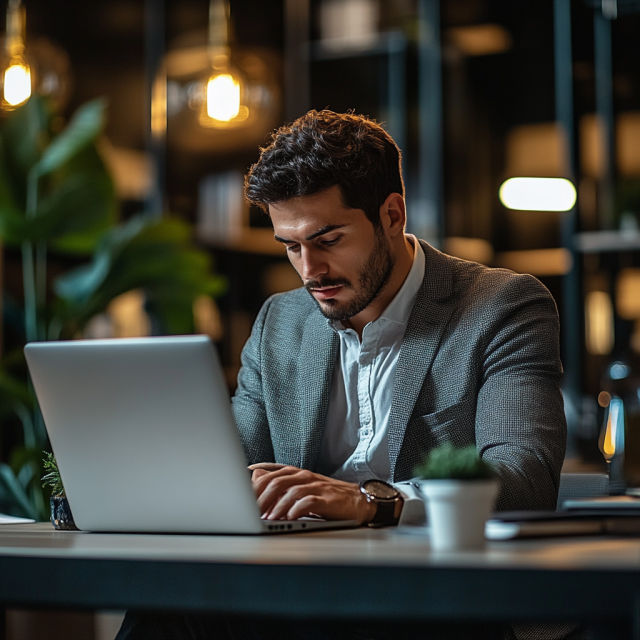 Straatman man typing on laptop in the office 2f92a4bd 9c1f 4aea be2e ba20bf7851b6